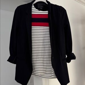 SALE Talbots Medium Crewneck Striped Sweater with 3/4 sleeve